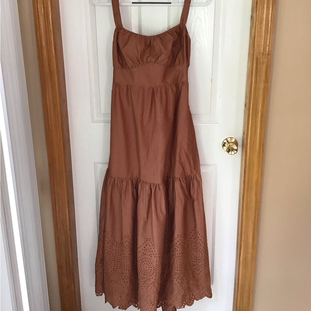 Joie Tiered Boho Maxi Dress with Eyelet Hem